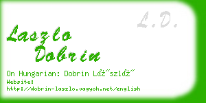 laszlo dobrin business card